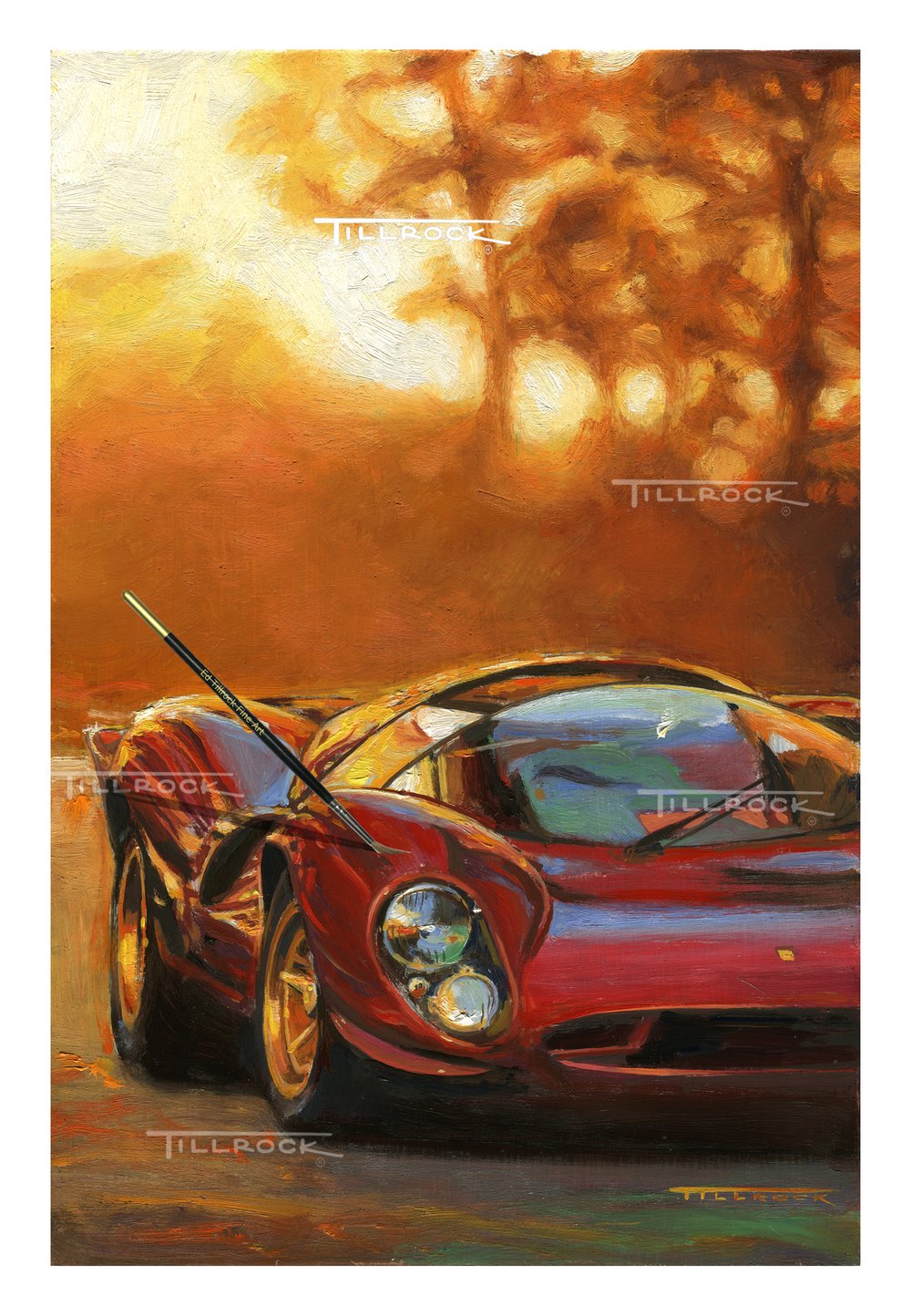 Image of "Dusk to Dawn" P4 330 Ferrari  13x19 Print