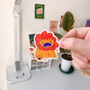 Image of Leo Zodiac Vinyl Sticker