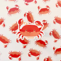 Image 1 of Cancer Zodiac Vinyl Sticker