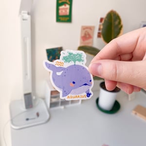Image of Aquarius Zodiac Vinyl Sticker