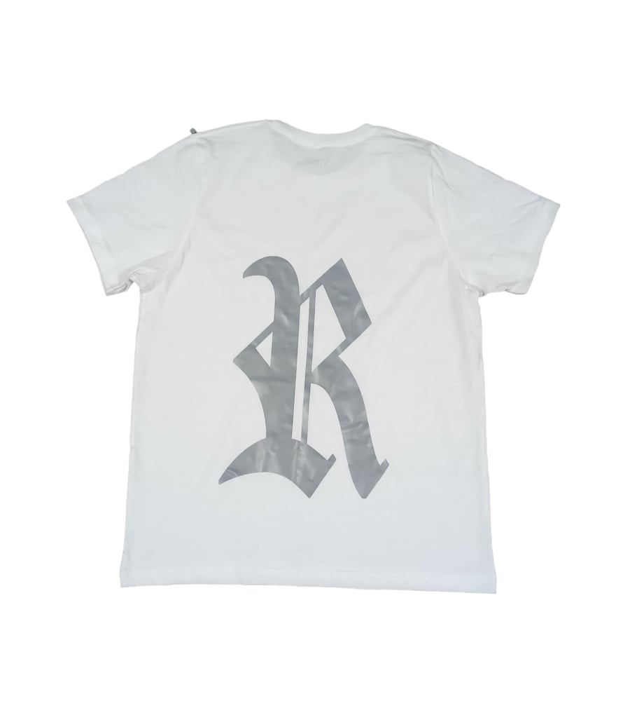 Image of Rebel Outsiders Reflective " White " Tshirt 