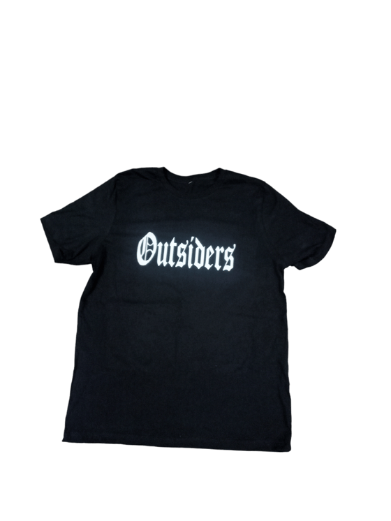 Image of Rebel Outsiders Reflective " Black " Tshirt 