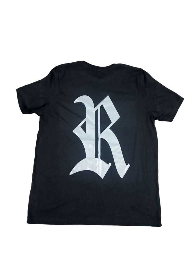 Image of Rebel Outsiders Reflective " Black " Tshirt 