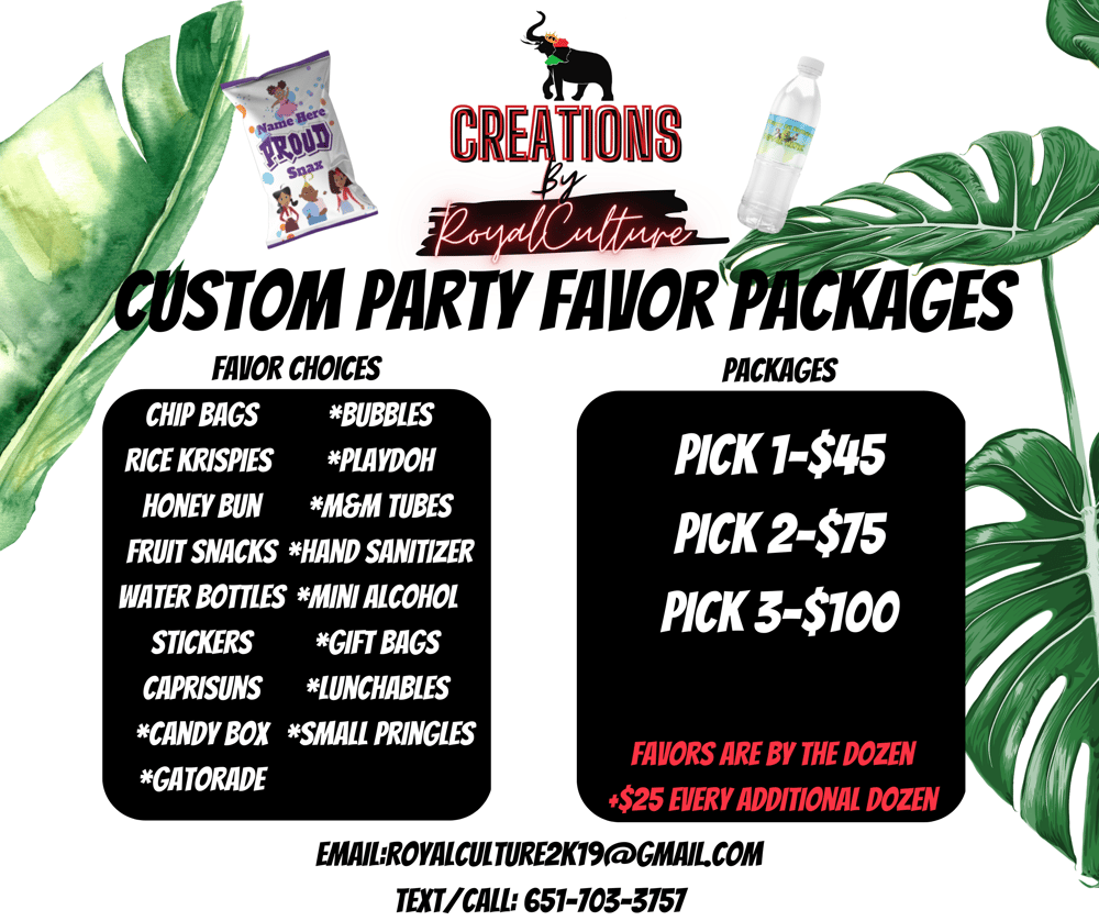 Image of Custom Party Favors