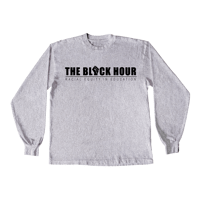 BSWW The Black Hour "Unapologetic" Longsleeve T-shirt  in Athletic Grey ( Black Print)