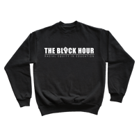 "BSSW" The Black Hour "Unapologetic" Crewneck Sweater in Black ( White Print )