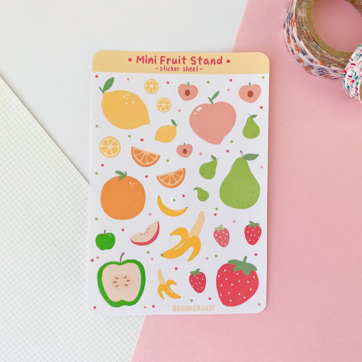 Image of Fruit Stand Mini Sticker Sheet