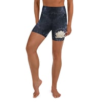 Image 1 of Galaxy Lotus Yoga Shorts