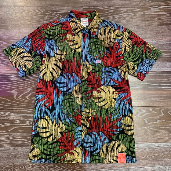 Image of Wai Ho'olu'u Black Aloha Shirt