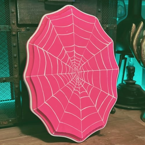 Image of Spider Web Decor Plaque