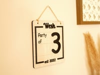 Image 1 of Wooden Family Name Frame