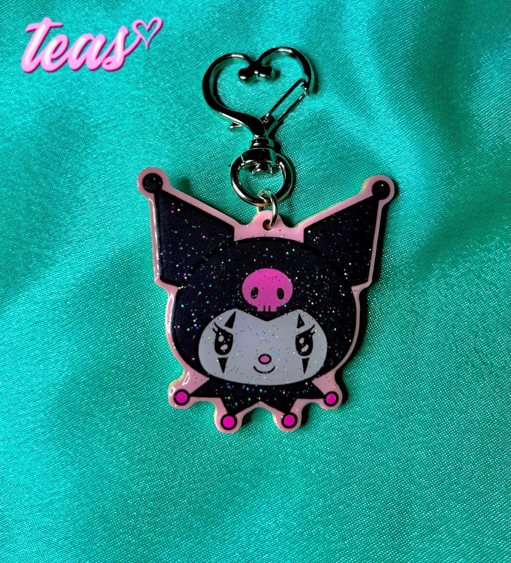 Image of Smile Now Kuromi Keychain 