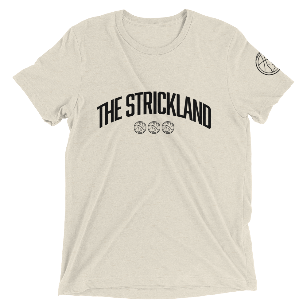 Strickland U (Black Text) Tri-Blend Short sleeve t-shirt