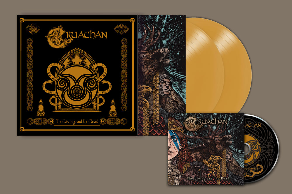 Image of Cruachan - The Living and The Dead (CD & GOLD VINYL)