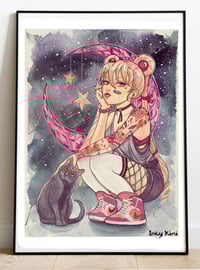 Image 1 of Sailor Moon Fan Art. Watercolour. Print.