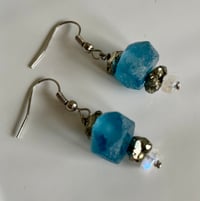 Image 3 of Precious Gem + Blue Sea Glass Drops 