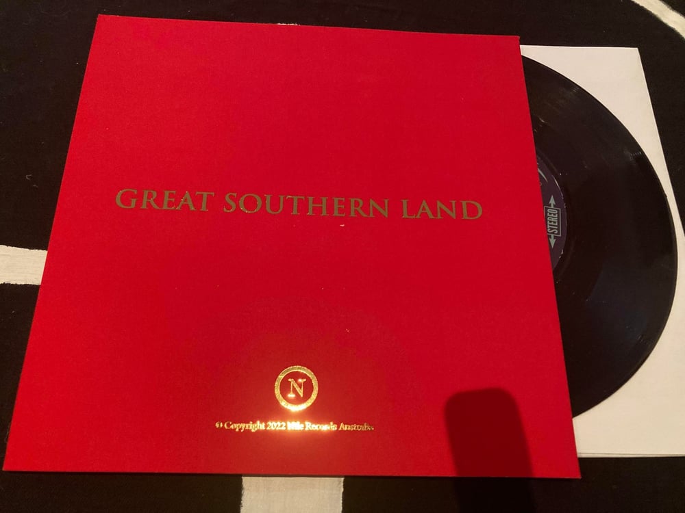 Image of BULLROARER WITHDRAWN 7" SINGLE TEST PRESSING RED COVER