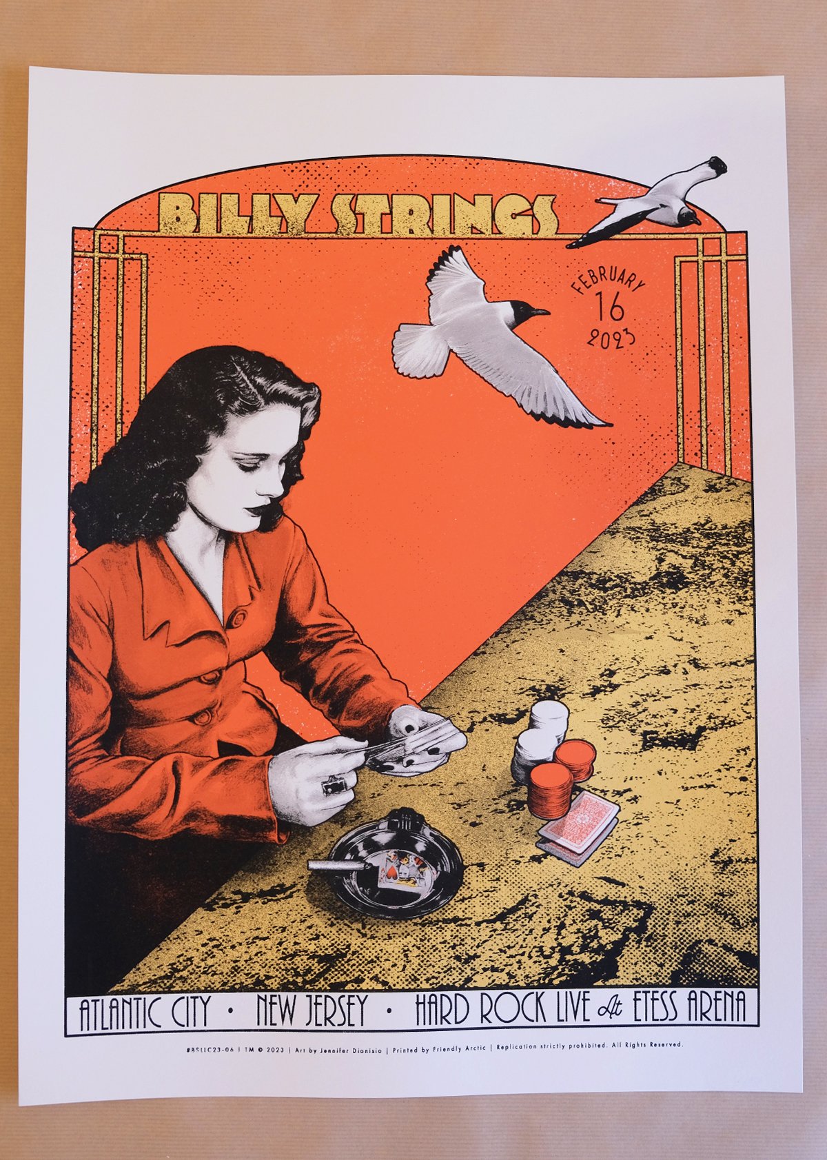 Billy Strings - Atlantic City - Screenprint - 1/3 - Feb 16