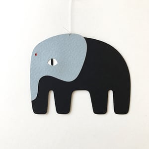 Image of Blaise elephant grey, paper mobile