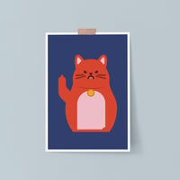 Image 1 of A3 Angry Cat Print