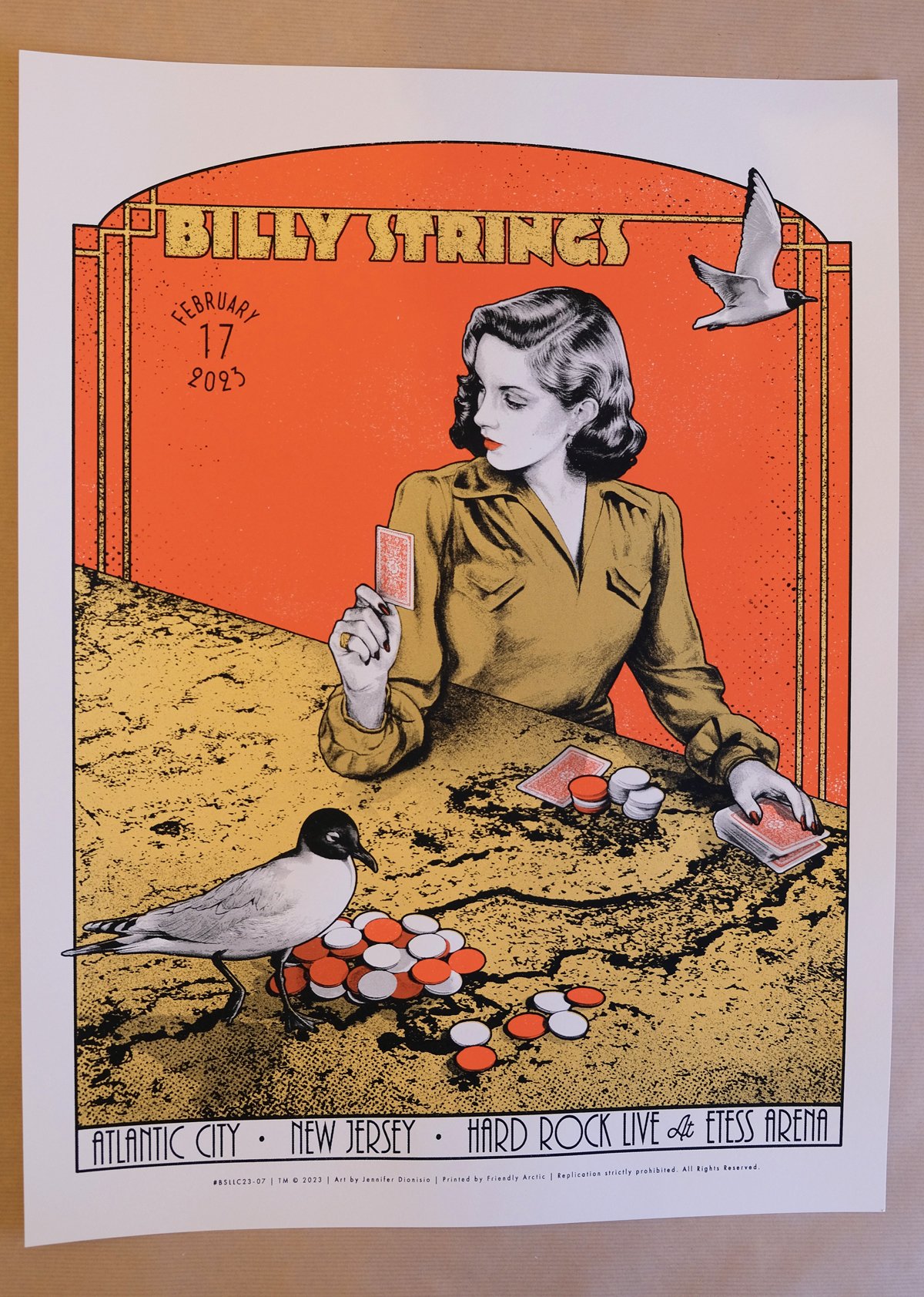  Billy Strings - Atlantic City - Screenprint - 2/3 - Feb 17