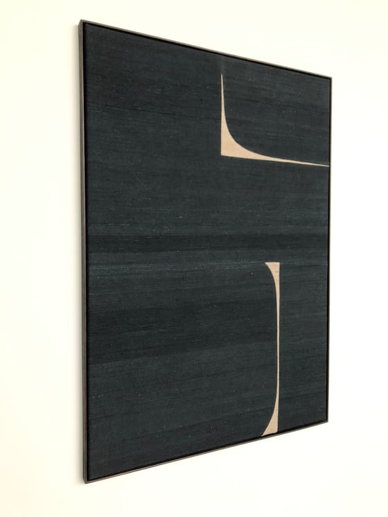 Image of abstract silk composition (indigo)