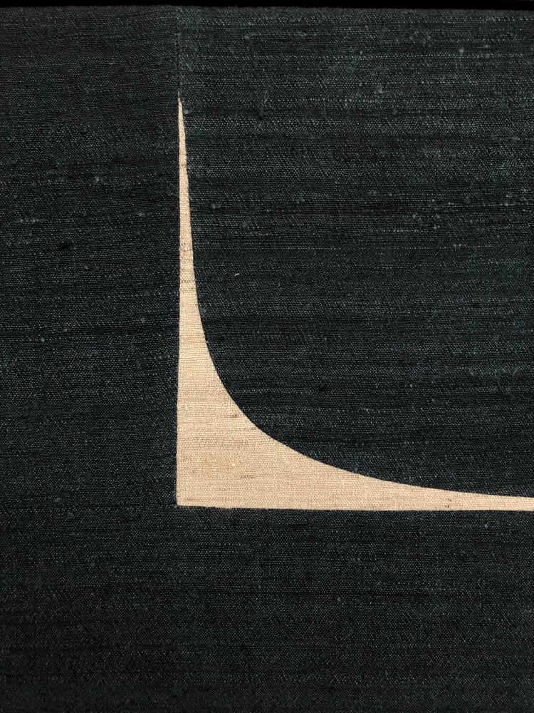 Image of abstract silk composition (indigo)