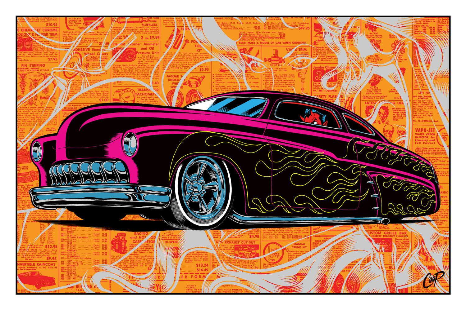 Image of LEAD SLED 20" x 30" Silkscreen Print