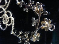 Image 4 of Victorian 15ct yellow gold seed pearl lavaliere necklace allowing drop pendant