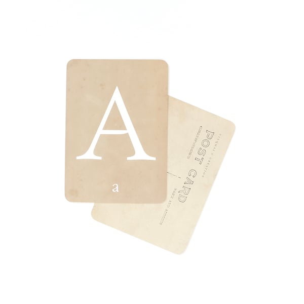 Image of Carte Postale ALPHABET / A
