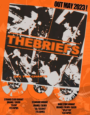 Image of The Briefs- Off the Charts Deluxe LP-Orange, Silver, Black Splatter (Indie Store Variant) 