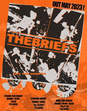Image of The Briefs- Off the Charts Deluxe LP - Orange / Silver Metallic 1/2 & 1/2