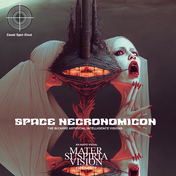 Image of Signed LIMITED 23 Mater Suspiria Vision - SPACE NECRONOMICON CDR in 8 Inch Artbook (Design B)