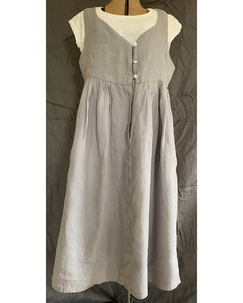Image of The Milk Maid Dress in feather linen