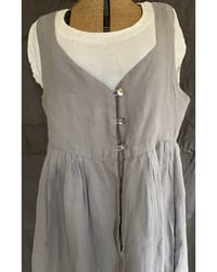 Image 3 of The Milk Maid Dress in feather linen