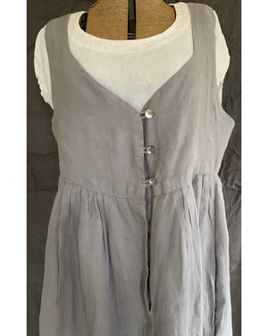Image of The Milk Maid Dress in feather linen