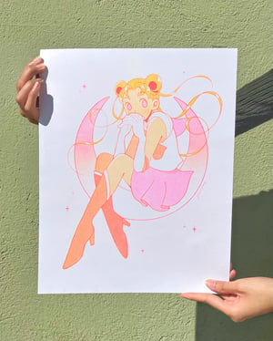 Sailor Moon - 11" x 14" Risograph Print