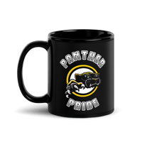 Image 1 of Panther Pride Black Glossy Mug