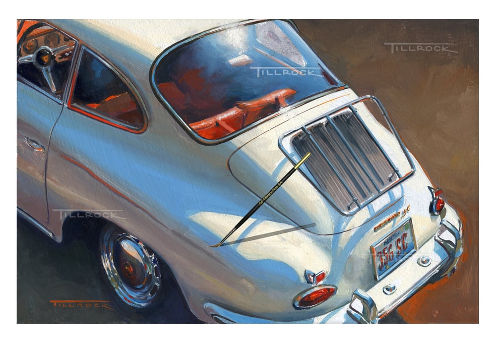 Image of "356 SC Porsche" 17" x 24" Signed & Numbered Giclee' Prints