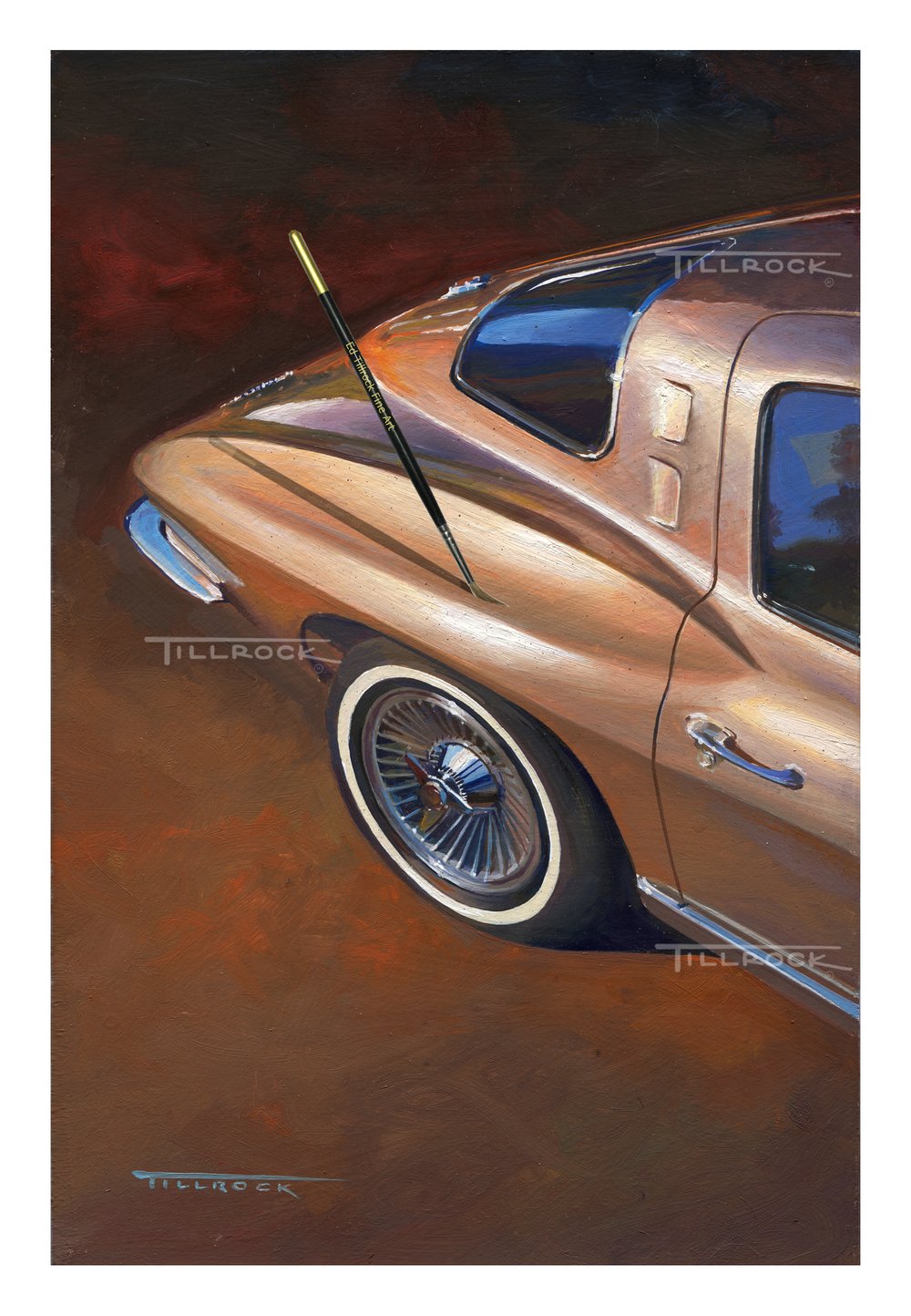 Image of "63 Corvette" 17" x 24" Signed & Numbered Giclee' Prints