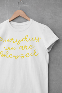 Image 5 of Blessed gold womens t-shirt 