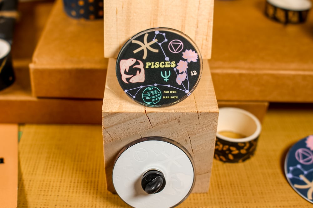 Image of Pisces Astrology Collection| Keychain, Pin & Sticker 