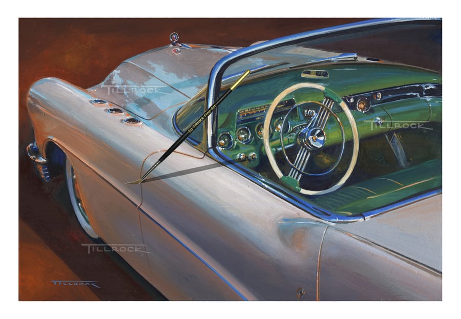 Image of "Wildcat" Dream Car 17" x 24" Signed & Numbered Giclee' Prints