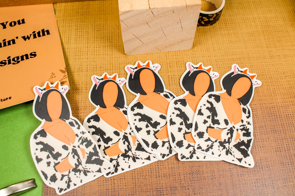 Image of Doja Cat Sticker | Cow Collection 