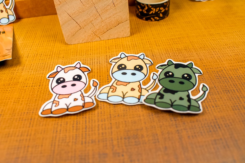 Image of Mini Cow Stickers | Multiple Colors Available | Cow Collection 