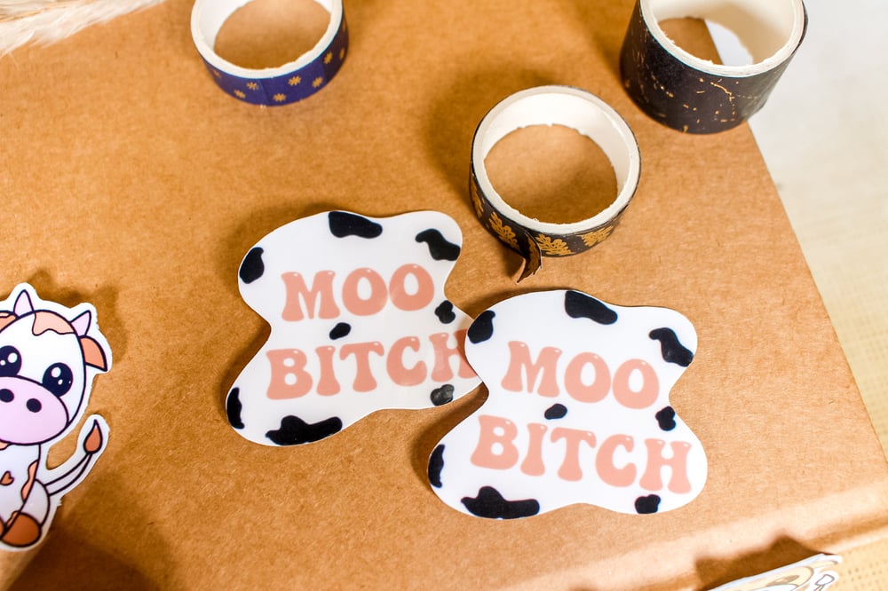 Image of Moo Bitch Sticker | Cow Collection 
