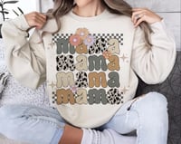 Mama Checkered Sweatshirt/Tee