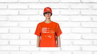 Image 2 of Heavenly Made Apparel Shine with Joy Orange Adult T-Shirt 