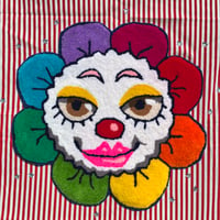 Image 1 of Clown Flower Tufted Wall Hanging