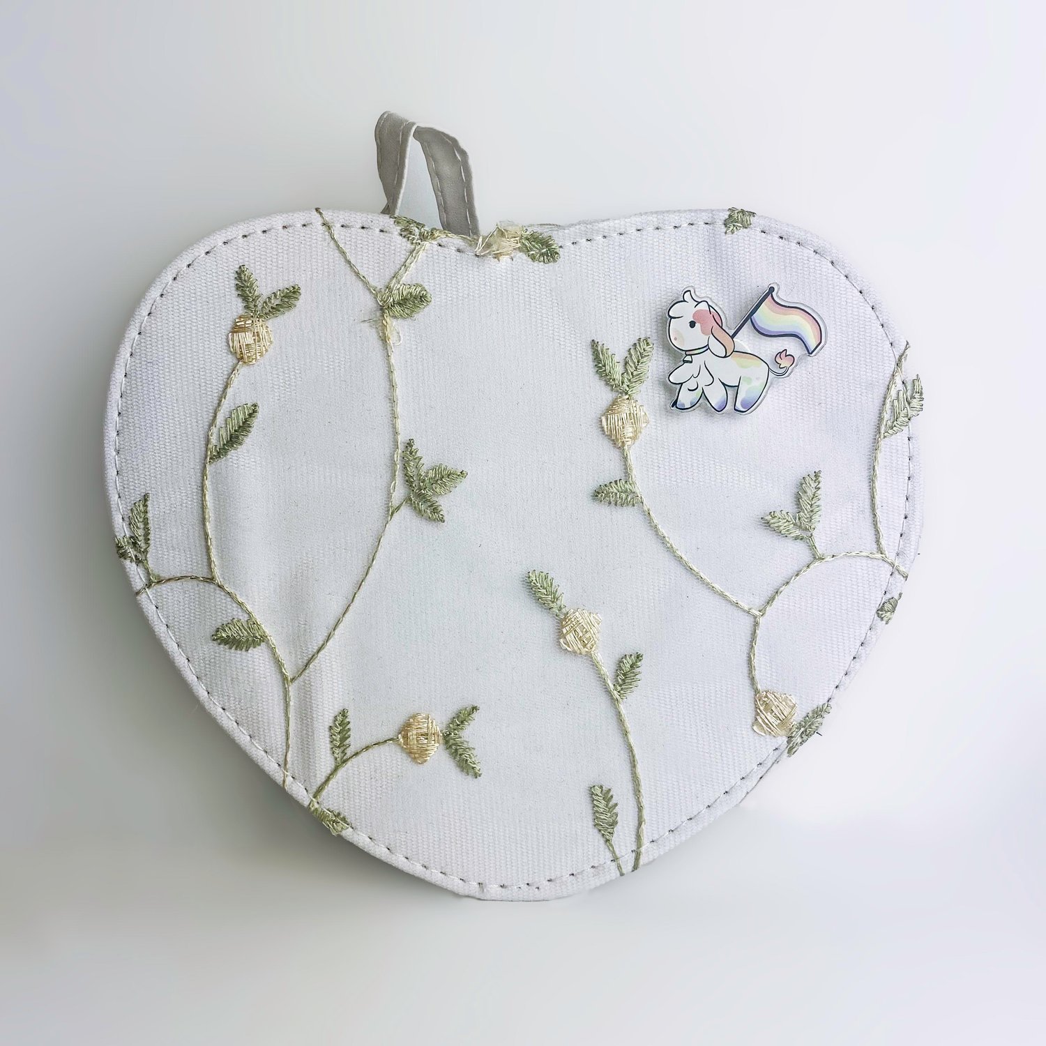 Image of Rainbow Pride Cow Acrylic Pin 